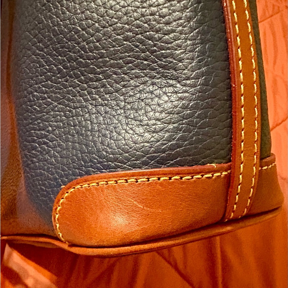 Dooney & Bourke Pebble Grain Leather Charleston Shopper - Midnight Blue - Picture 10 of 13